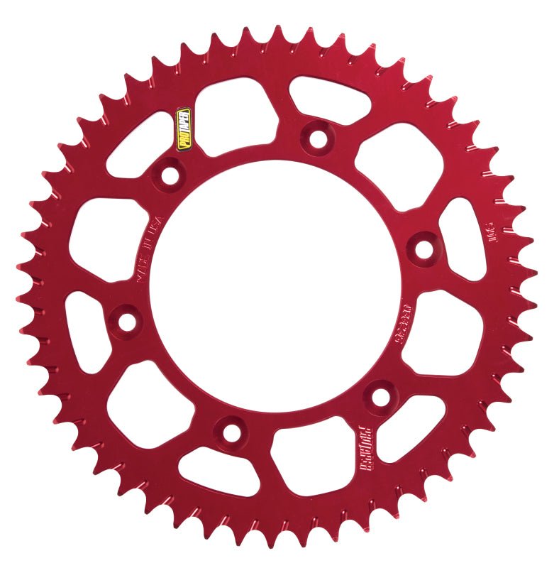 ProTaper Rear Sprocket Aluminum - Husqvarna/KTM/Gas Gas Full - Size - 50T Red - Dune Goons