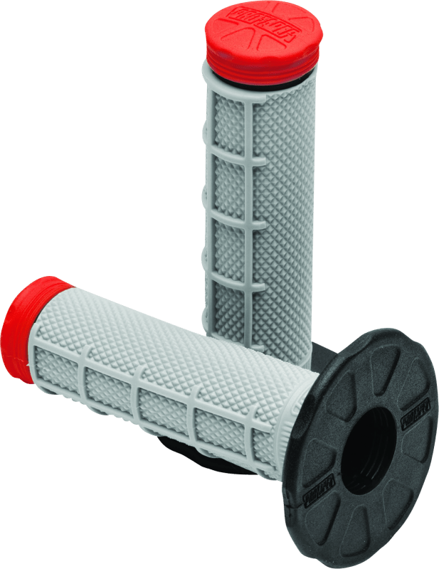 ProTaper Tri Density 1/2 Waffle MX Grips - Red - Dune Goons