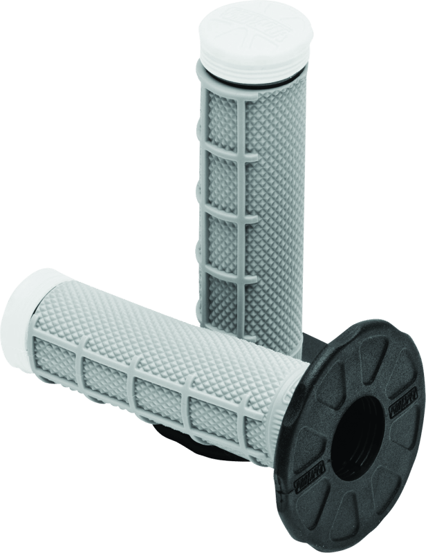 ProTaper Tri Density 1/2 Waffle MX Grips - White - Dune Goons