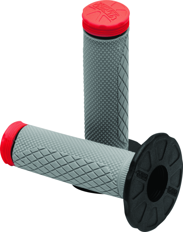 ProTaper Tri Density Full Diamond MX Grips - Red - Dune Goons