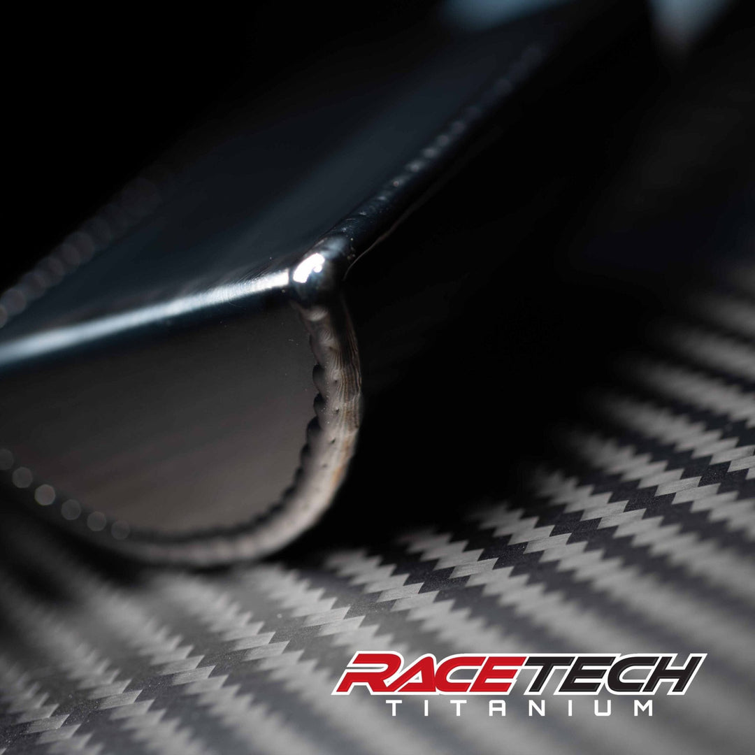 RaceTech Titanium Coolant Recovery Tank – RH Mount | Raw Finish - Dune Goons