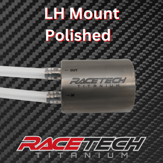 RaceTech Titanium Coolant Recovery Tank – RH Mount | Raw Finish - Dune Goons
