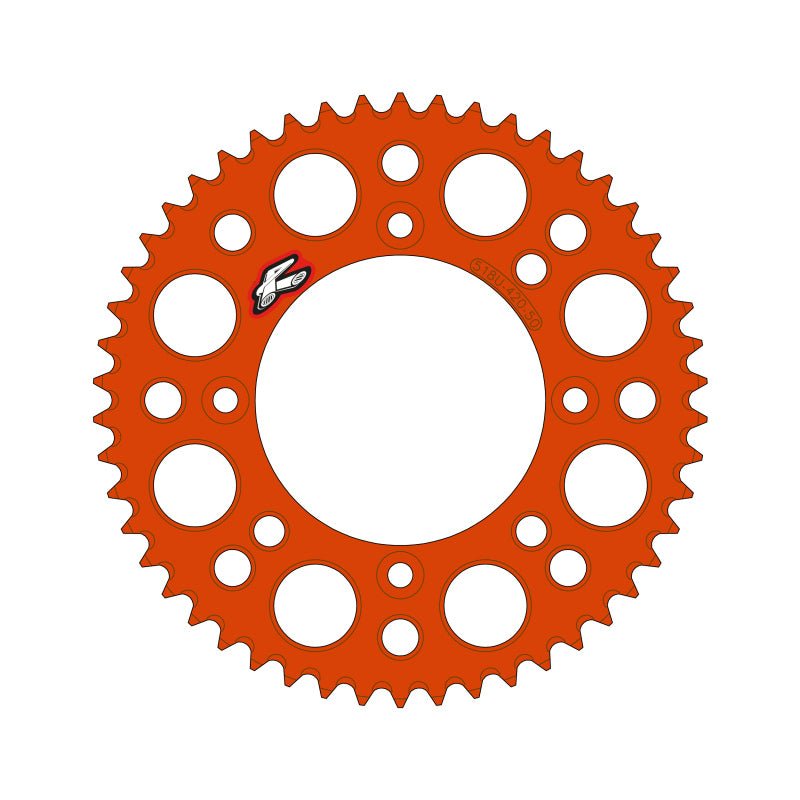 Renthal 2025 KTM 65 Rear Chain Wheel - Orange 420 - 50GP Teeth - Dune Goons