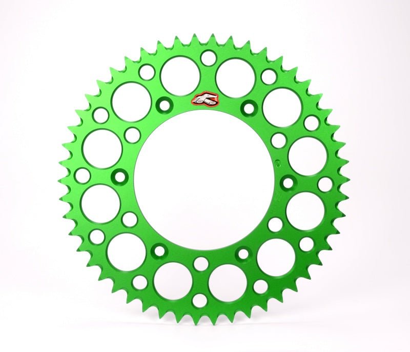 Renthal 91 - 09 Kawasaki KX 250/F/ 04 - 06 Suzuki RM - Z 250 Rear Grooved Sprocket - Green 520 - 48P Teeth - Dune Goons