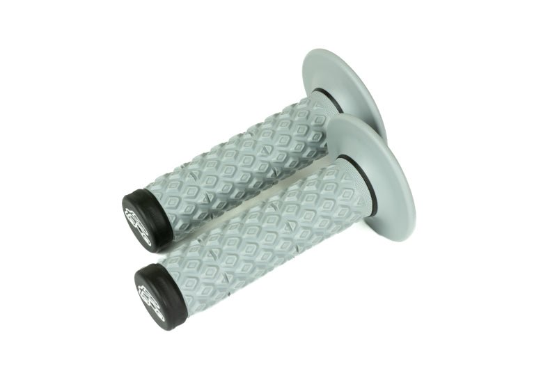 Renthal MX Dual Compound Grips Gray Black Tapered Half Waffle - Dune Goons