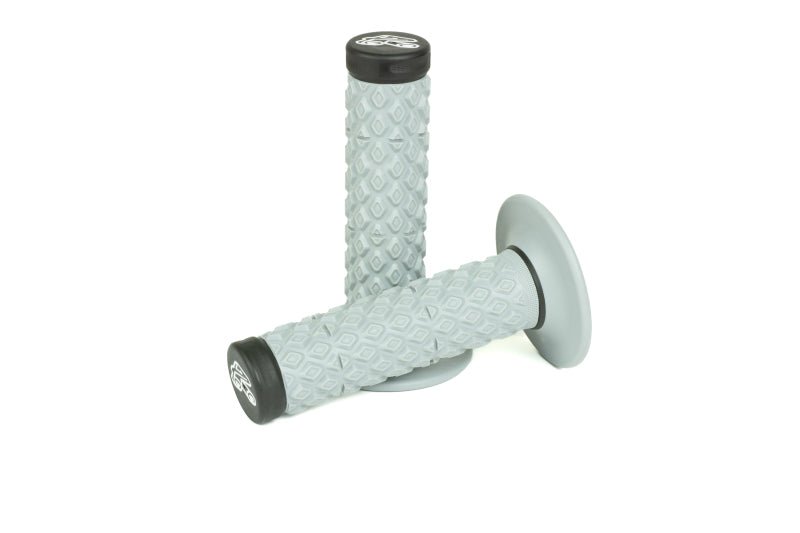 Renthal MX Dual Compound Grips Gray Black Tapered Half Waffle - Dune Goons