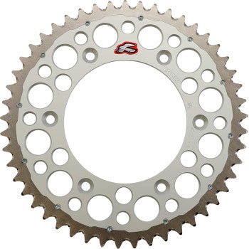 Renthal Twinring Rear Sprocket 48T–52T – Silver, Black, Red – Honda CRF XR CR - Dune Goons