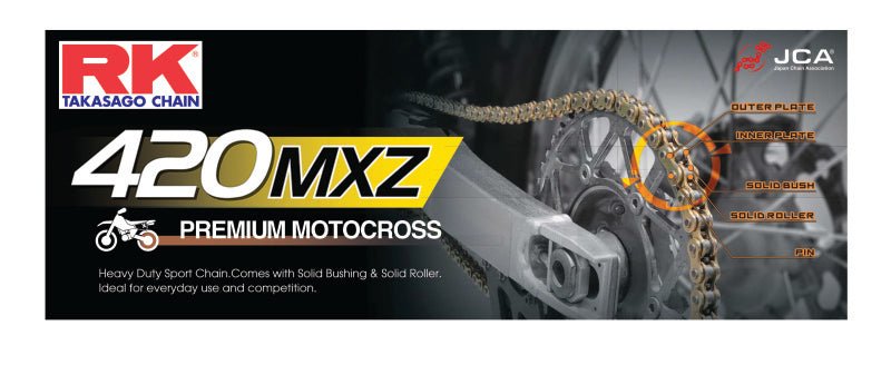 RK 420MXZ Non - Sealed Chain Natural 126 Link - Dune Goons