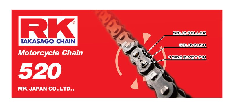 RK 520 Standard Chain Natural 100 Link - Dune Goons