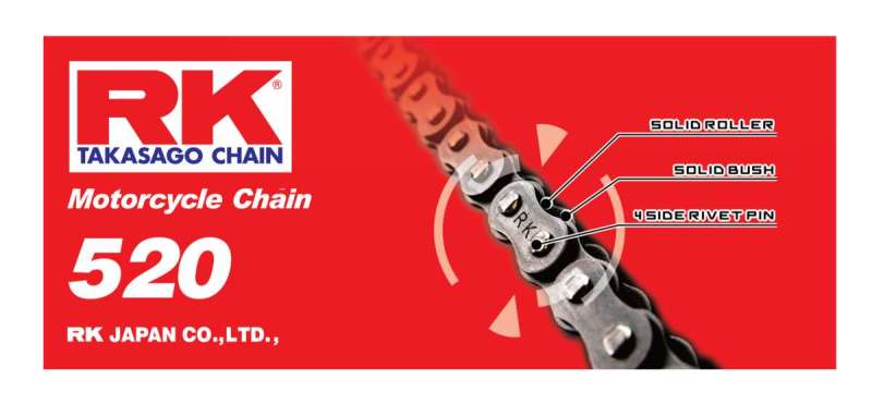 RK 520 Standard Chain Natural 92 Link - Dune Goons