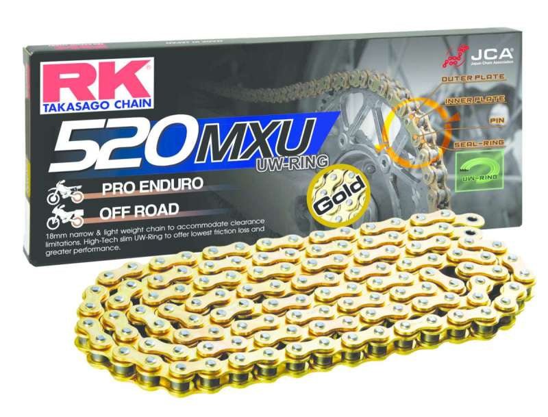 RK 520MXU Chain 114 Link - Gold - Dune Goons