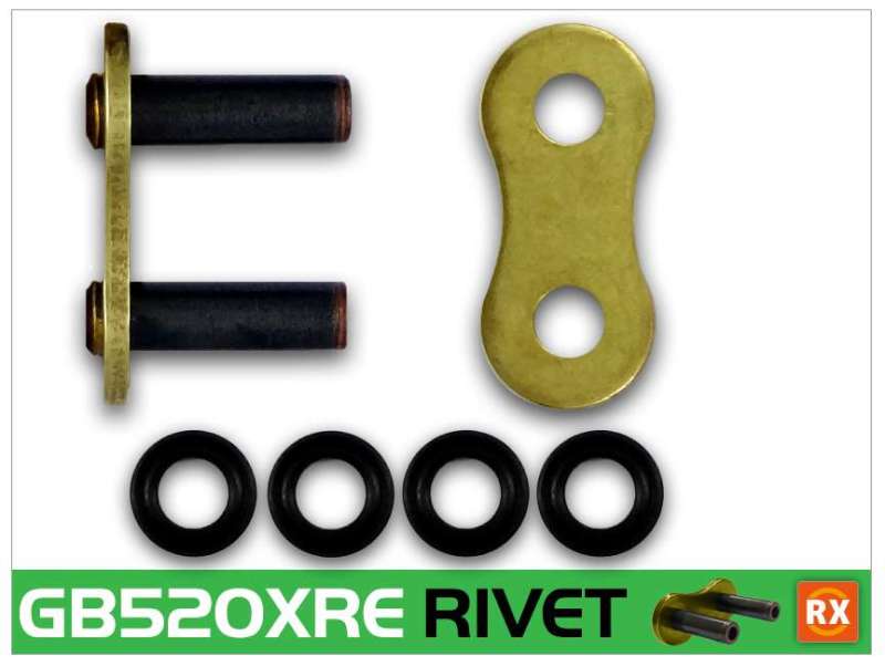 RK 520XRE Rivet Master Link - Gold - Dune Goons