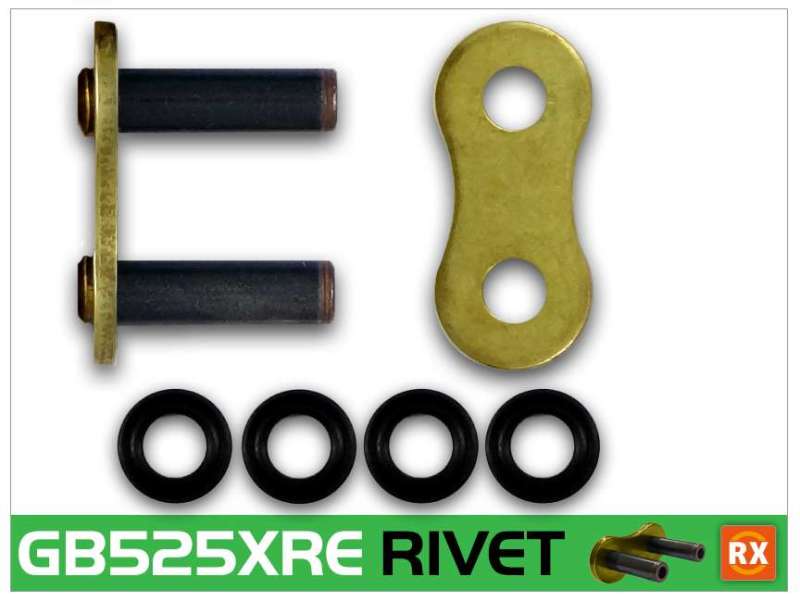 RK 525XRE Rivet Master Link - Gold - Dune Goons