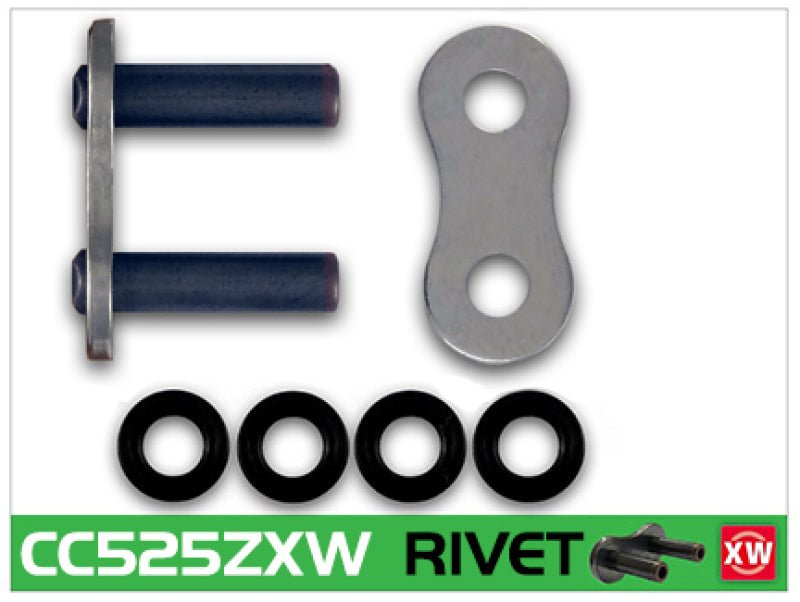 RK 525ZXW XW - Ring Chain Rivet Master Link Chrome - Dune Goons