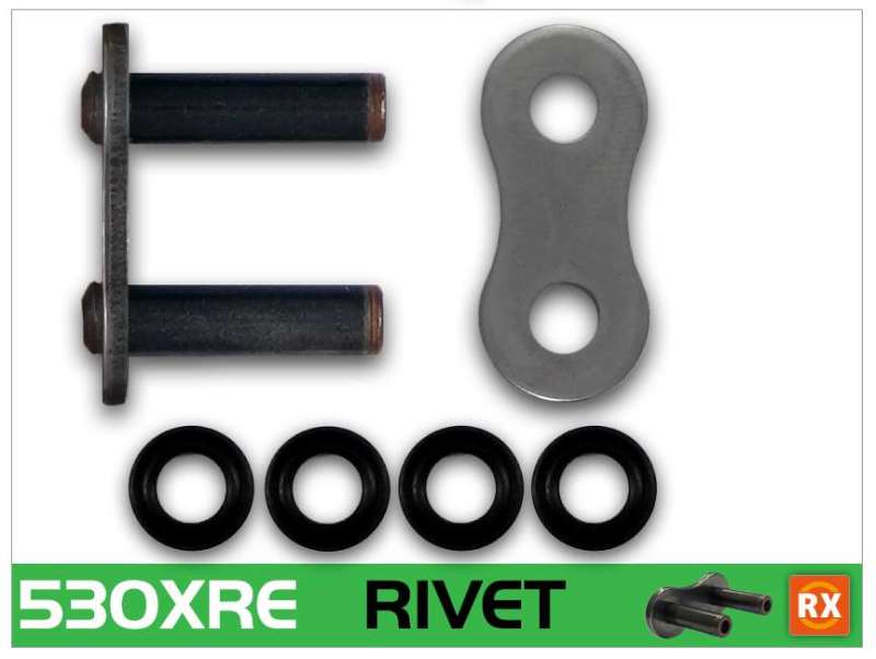 RK 530XRE XW - Ring Chain Rivet Master Link Natural - Dune Goons