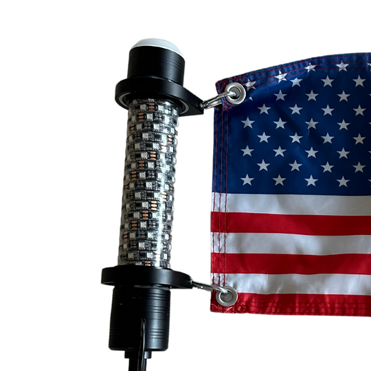 Rotating Flag Clamps For Chunky Monkey LED Whips (Set of 2)