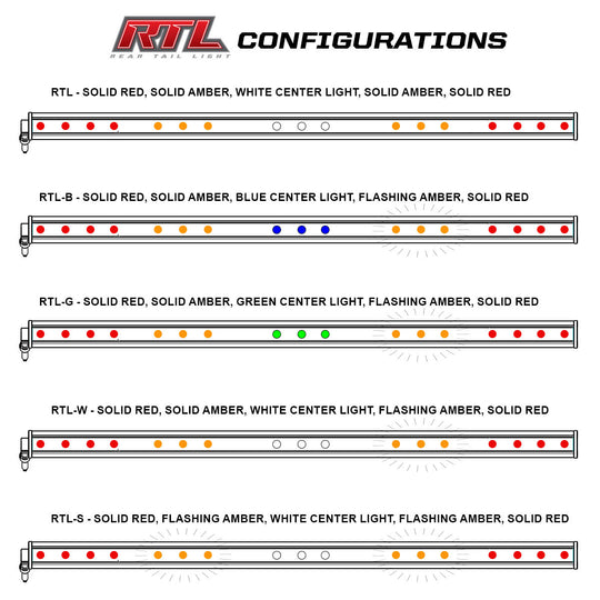 Baja Designs RTL Warning Light Bar - Amber