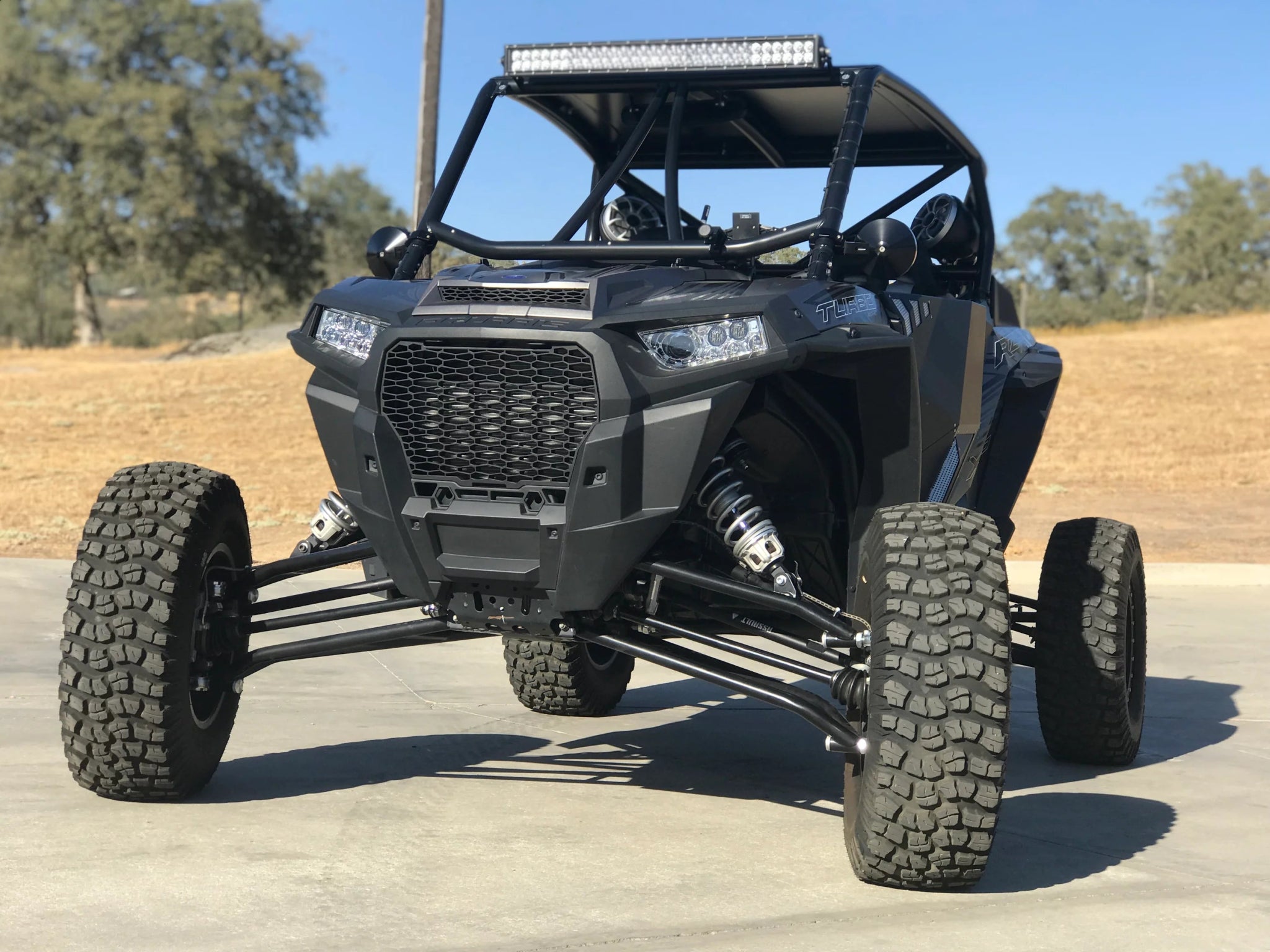 RZR 1000 Premium Long Travel w/ HD Steering - Fireball Racing - Dune Goons