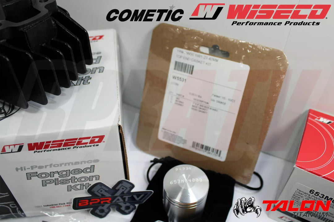 81-24 Yamaha PW50 Y-Zinger Stock Bore Complete WISECO Piston Top End Rebuild Kit