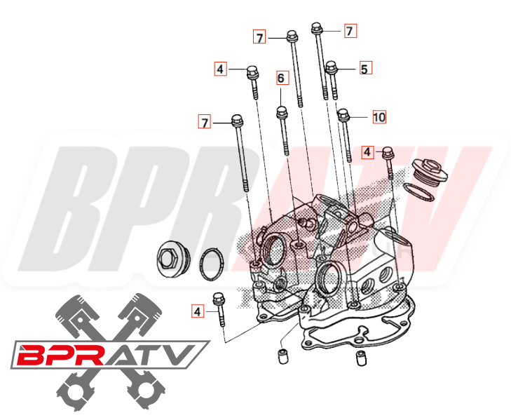 Honda TRX400EX TRX 400EX TITANIUM Cylinder Head Valve Cover Bolts Cam Bolt Kit