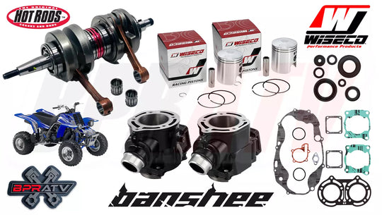 Yamaha Banshee 64mm Simple Stock Bore Rebuild Kit Crank Wiseco Pistons Gaskets Seals