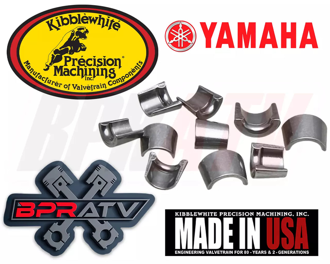 YFZ450R YFZ 450R KIBBLEWHITE +1mm Intake Exhaust Valves Titanium Spring Kit Seal