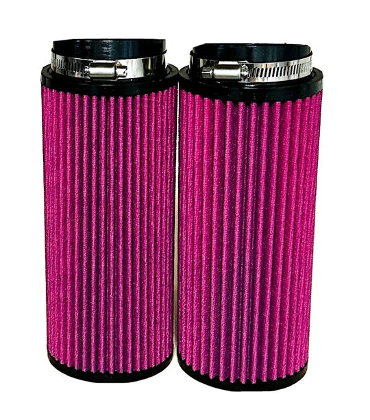 Banshee 38mm 40mm Lectron Carb 8 Inch Air Filters 8” Long Red Filter Pair Set