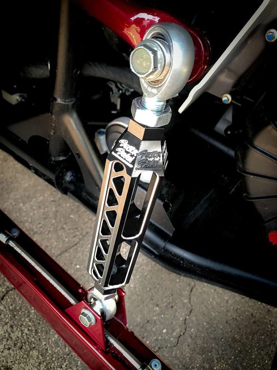 Sector Seven Billet Rear Sway Bar End Links for Polaris RZR Pro XP - Black Anodized