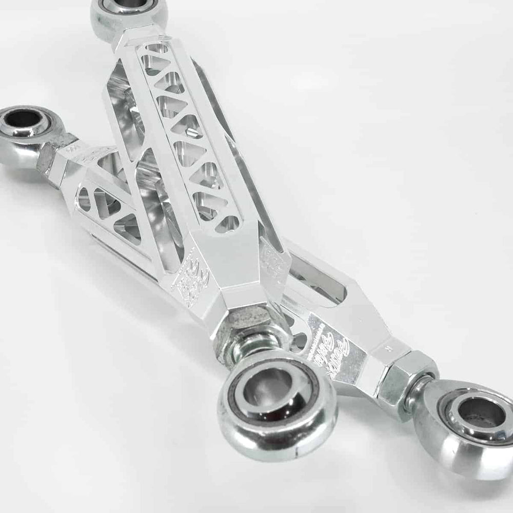 Sector Seven Billet Rear Sway Bar End Links for Polaris RZR Pro XP - Raw Aluminum