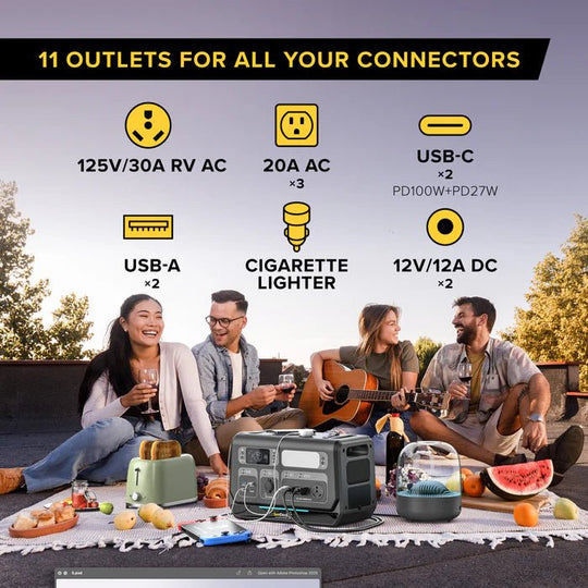 SeeDevil G3 2400W 2048Wh Portable Power Station – Expandable LiFePO4 SD - PPS2400 - G1 - Dune Goons