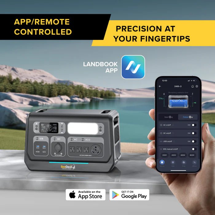 SeeDevil G3 2400W 2048Wh Portable Power Station – Expandable LiFePO4 SD - PPS2400 - G1 - Dune Goons