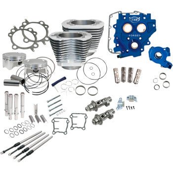 S&S Cycle 110" Power Package Kit – Harley 2007–2017 – Chain Drive Silver - Dune Goons