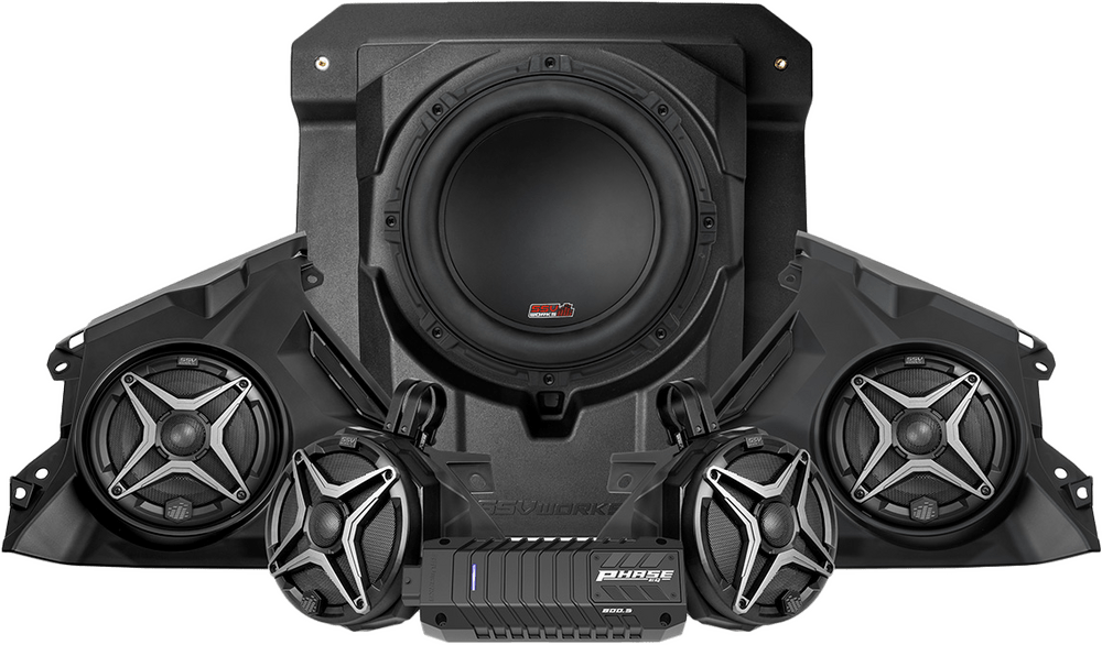 SSV Works 5 - Speaker Kit with Sub – Can - Am Maverick R - Dune Goons