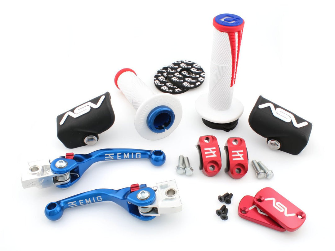 ASV F4 Pro Pack+ Levers & ODI Grips Yamaha YZ65 18-25 YZ85 02-25 ELF40106YPX-K - Dune Goons