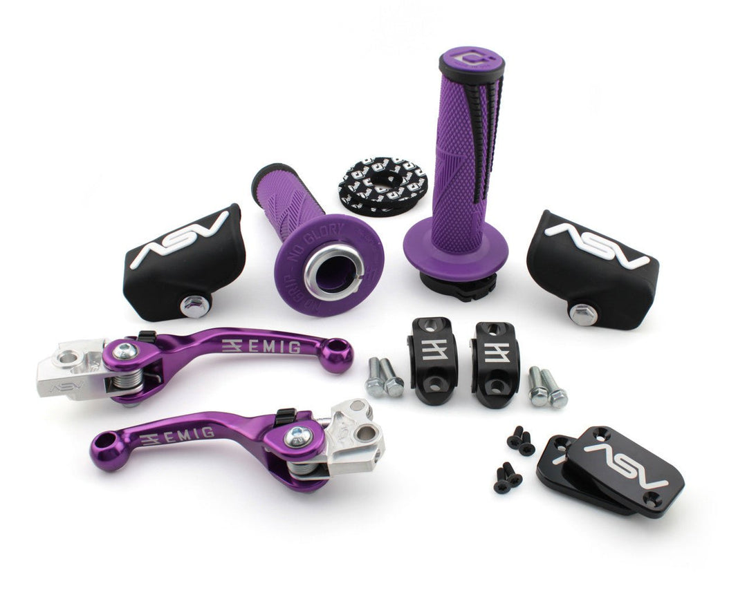 ASV F4 Pro Pack+ Levers & ODI Grips Yamaha YZ65 18-25 YZ85 02-25 ELF40106YPX-K - Dune Goons