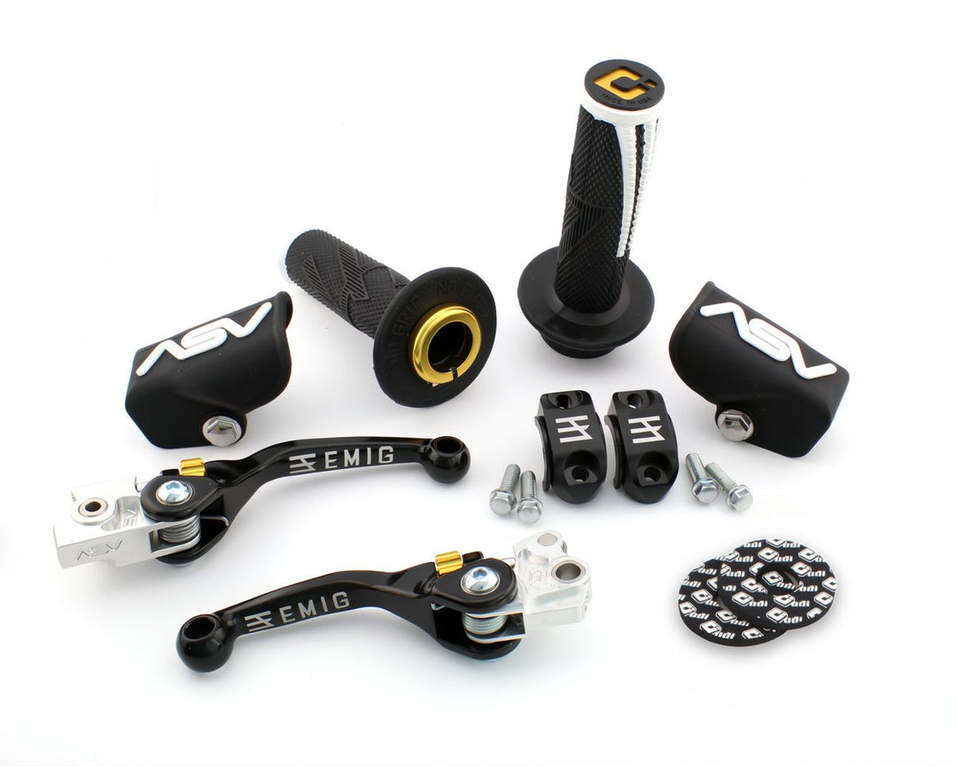 ASV F4 Pro Pack+ Levers & ODI Grips Yamaha YZ65 18-25 YZ85 02-25 ELF40106YPX-K - Dune Goons