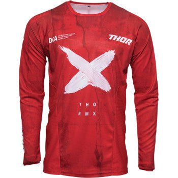 THOR Pulse Hazard Jersey – Red (Large) | Motocross Racewear - Dune Goons