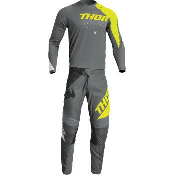 THOR Sector Edge Jersey – Gray/Acid (Medium) | MX Closeout - Dune Goons
