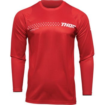 THOR Sector Minimal Jersey – Red (Large, 2XL) | Closeout MX Jersey - Dune Goons