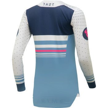 THOR Women’s Prime Blaze Jersey – Blue Steel/White (S–2XL) | MX Jersey - Dune Goons