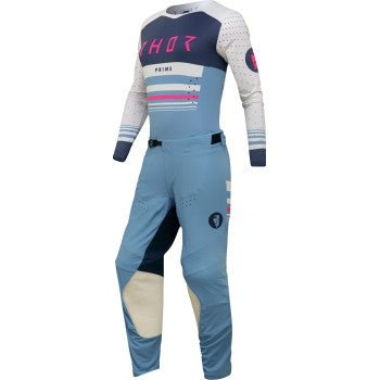 THOR Women’s Prime Blaze Jersey – Blue Steel/White (S–2XL) | MX Jersey - Dune Goons