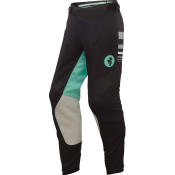 THOR Women’s Prime Blaze Pants – Black/Mint (2/3–9/10) | Motocross Racewear - Dune Goons