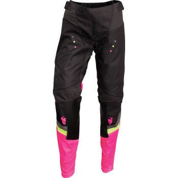 THOR Women’s Pulse Rev Pants – Charcoal/Pink (3/4–9/10) | MX Pants - Dune Goons
