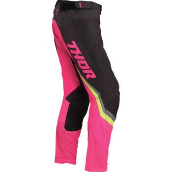 THOR Women’s Pulse Rev Pants – Charcoal/Pink (3/4–9/10) | MX Pants - Dune Goons