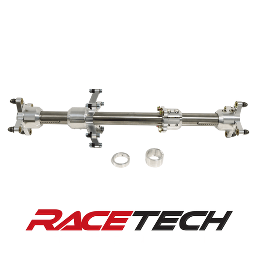 Titanium ATV Drag Axle with Keys & JJ&A Hubs (Yamaha Banshee & Raptor 700) - Dune Goons