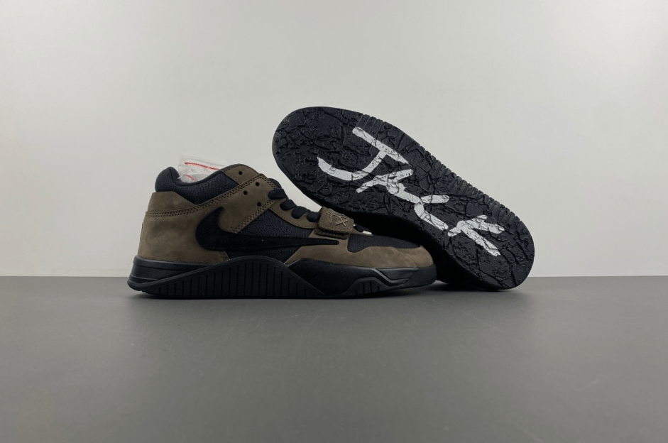 Travis Scott x Air Jordan 1 Low "Jack" – Olive/Black/Brown - Dune Goons