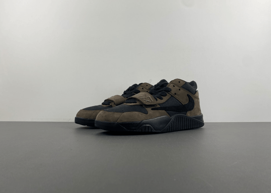 Travis Scott x Air Jordan 1 Low "Jack" – Olive/Black/Brown - Dune Goons