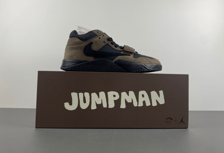 Travis Scott x Air Jordan 1 Low "Jack" – Olive/Black/Brown - Dune Goons