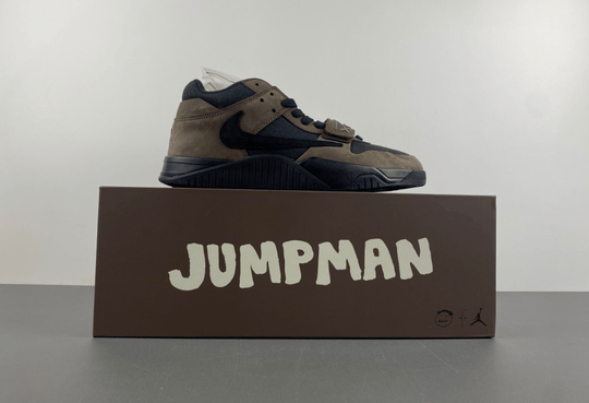 Travis Scott x Air Jordan 1 Low "Jack" – Olive/Black/Brown - Dune Goons