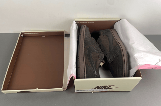 Travis Scott x Air Jordan 1 Low OG "Velvet Brown" DM7866 - 202 – Dark Brown - Dune Goons